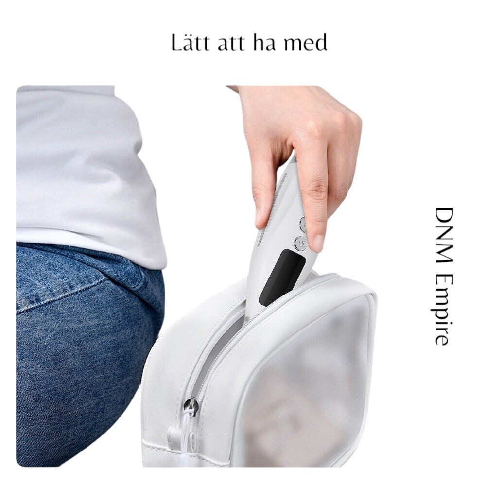 EMS mikroströms skönhetsapparat för ansikte, hals och axlar
En effektiv hudvårdsapparat som kombinerar EMS-mikroström med 7 olika LED-ljuseffekter för att vårda och förbättra hudens utseende. Den är utrustad med vib